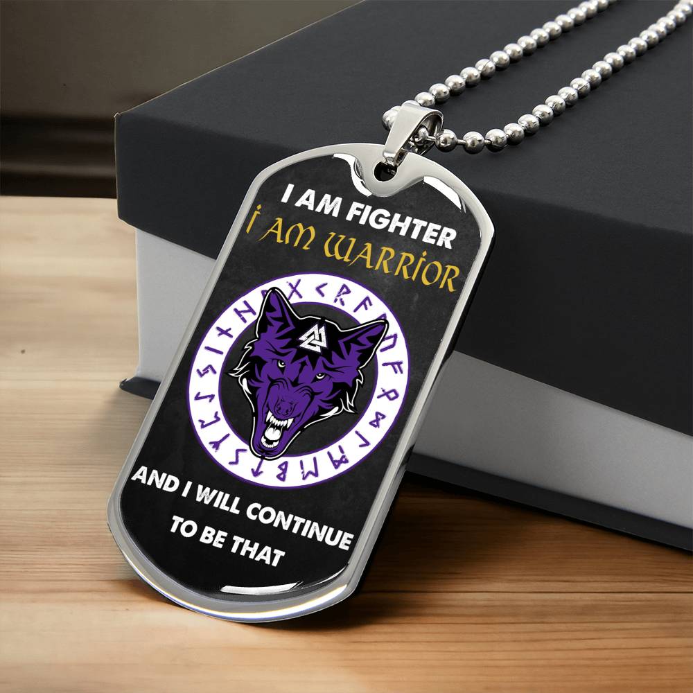 Premium Vikings Dogtag - Army Tag Necklace, Dog Tag