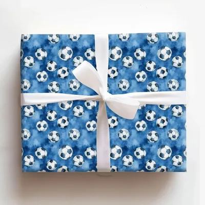 Go Blue - Gift Wrap for Christmas, Holidays Wrapping Paper, Christmas Wrapping Paper