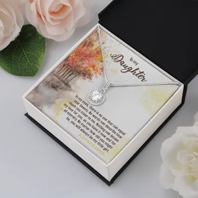 To My Daughter Necklace, Daughter Necklace From Mom, Sentimental Gift Mother to Daughter, Stronger Than You Think Necklace - Gift for Daughter From Mom, Daughter's Birthday, Daughter's Graduation, Daughter Jewelry