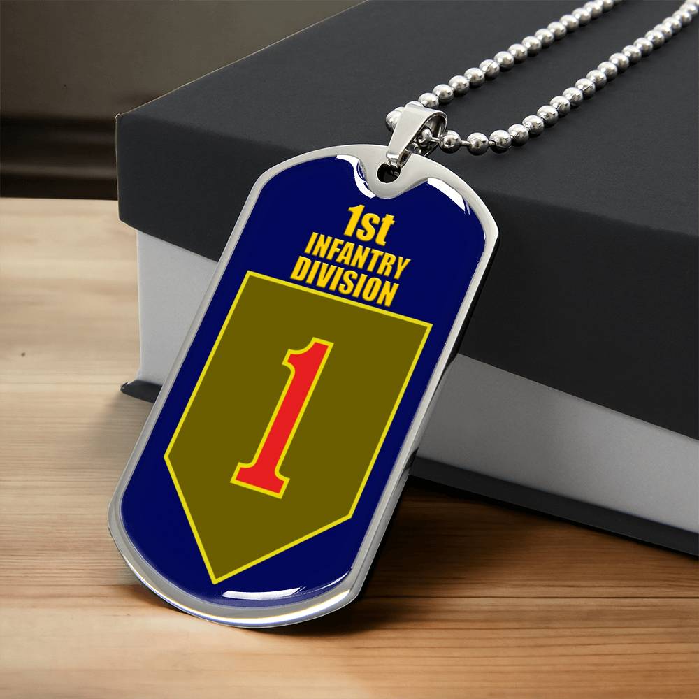 Awesome Dog Tag For 1St Infantry Division - Army Tag Necklace, Dog Tag