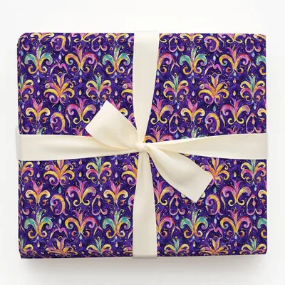 Krewe Fest - Gift Wrap for Christmas, Holidays Wrapping Paper, Christmas Wrapping Paper