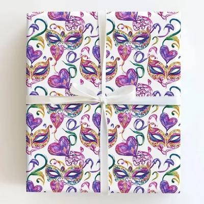 King Cake Carnival - Gift Wrap for Christmas, Holidays Wrapping Paper, Christmas Wrapping Paper