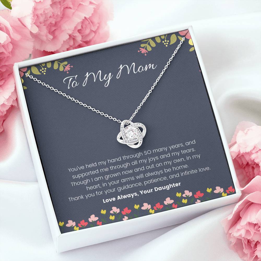 Elegant To My Mom - Infinite Love - Love Knot Necklace