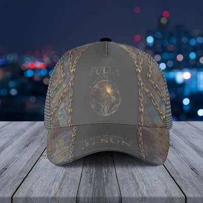 Christian Baseball Cap By The Blood Of Jesus Fully Redeemed Rusted Metal Chains Baseball Cap