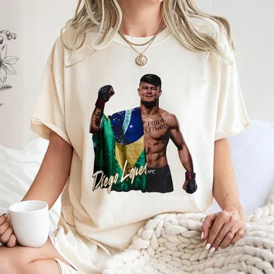 Men Heather Black Diego Lopes Make It Happen T-Shirt Ufc Fighter T-Shirt Mma Training T-Shirt Combat Sports Apparel Gift