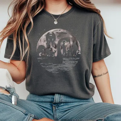 New Collection For Women 100 Cotton Mysterious Creatures Graphic T-Shirt Spooky Cute Aesthetic For Night Owls Gift