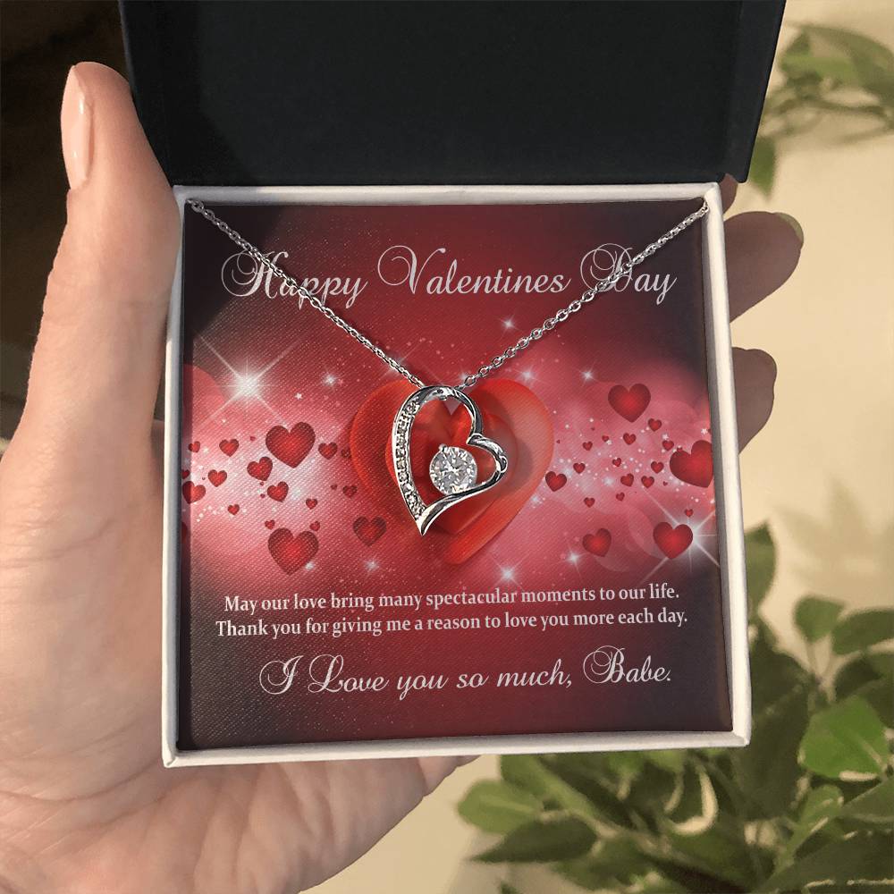 Forever Love Necklace - Happy Valentines Day - I Love You More Each Day!