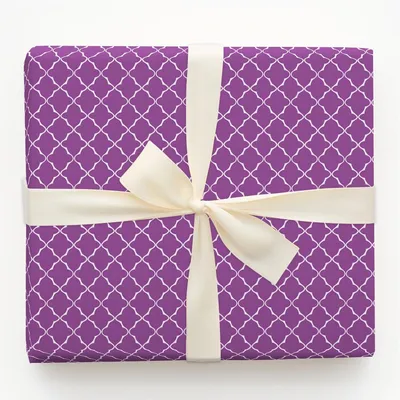 Purple Petals - Gift Wrap for Christmas, Holidays Wrapping Paper, Christmas Wrapping Paper