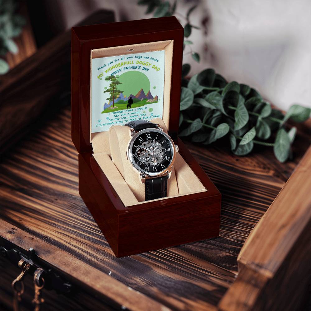 Doggy Dad Father's Day Special - Men's Openwork Watch