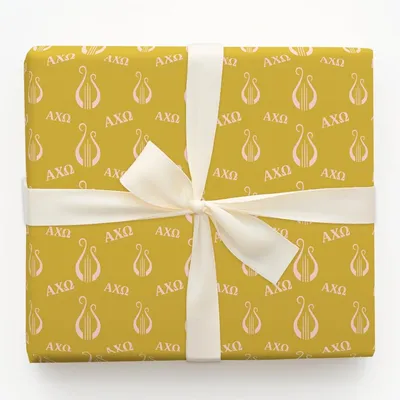 Gold Seal of Sisterhood - Gift Wrap for Christmas, Holidays Wrapping Paper, Christmas Wrapping Paper
