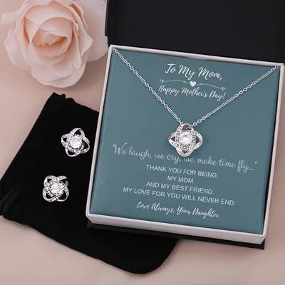 To My Mom Necklace, Thank you for being My Mom, Gift For Mom From Daughter, Mother Daughter Necklace, Mother's Day Gift