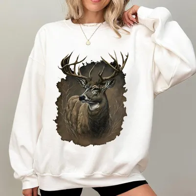 Sitka Wilderness Deer Sweatshirt Embrace The Call Of The Wild With This Stunning Deer Design Ideal For Nature Lovers And Adv
