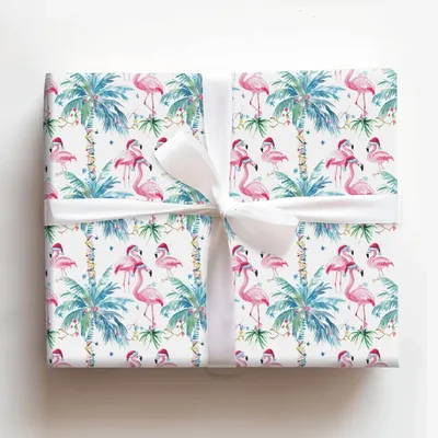 Deck the Palms - Gift Wrap for Christmas, Holidays Wrapping Paper, Christmas Wrapping Paper