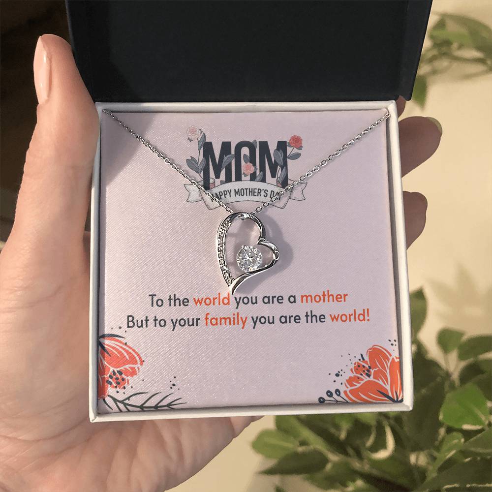 To My Mother - Gift For Mom - Mother's Day Gift - Necklace For Mom - Forever Love Necklace