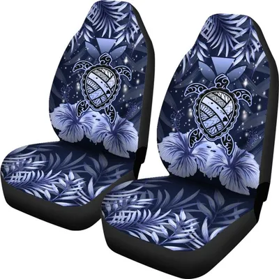 Hawaii Turtle Hibiscus Blue Car Set Cover Hac Style
