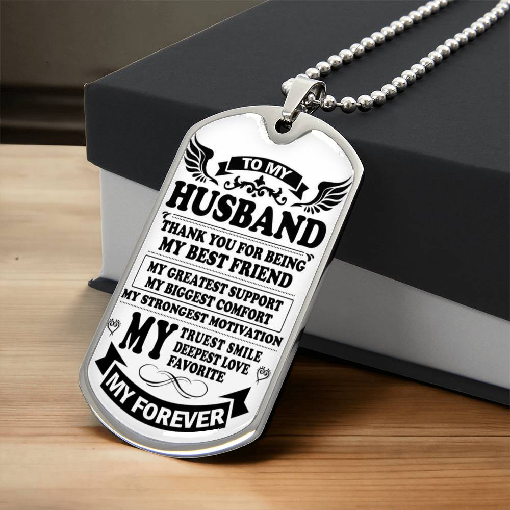 Gift For Husband, Dog Tag, Dog Tag For Husband, Gift For Husband, Form Wife - Army Tag Necklace, Dog Tag