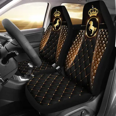 Horse Royal Front Carseat Cover, Winter Horse Seat Covers For Auto Car