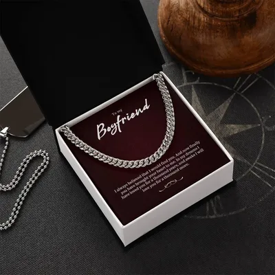 Beautiful Necklace For Boyfriend Cuban Link Chain