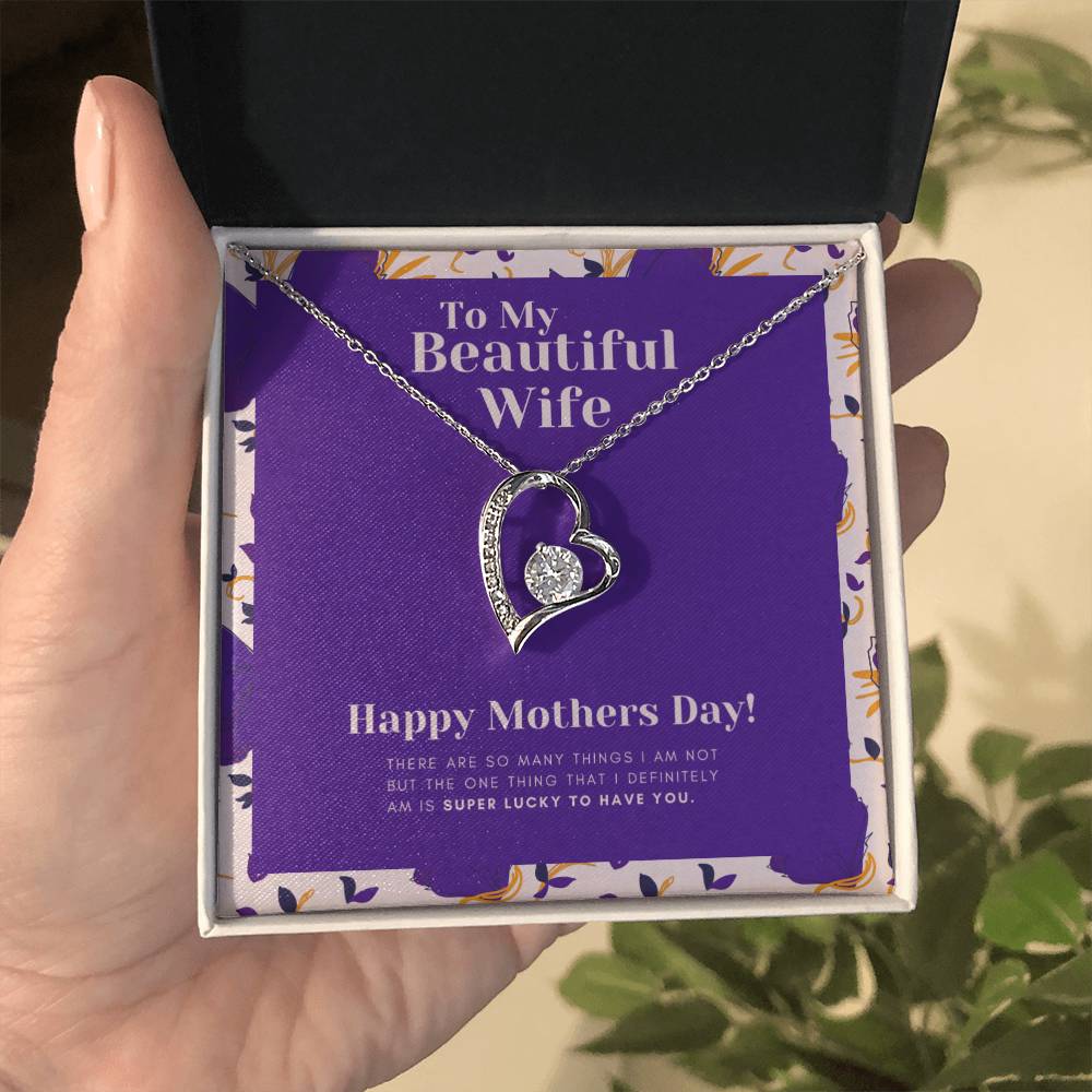 Lucky To Have You - Mother's Day Gift For My Wife - Forever Love Necklace