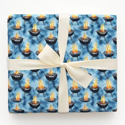 Grill Sergeant - Gift Wrap for Christmas, Holidays Wrapping Paper, Christmas Wrapping Paper