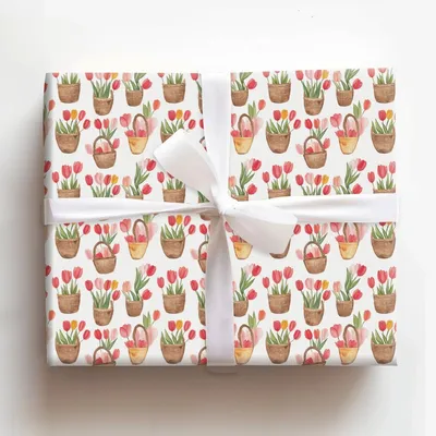 April Flower Girl - Gift Wrap for Christmas, Holidays Wrapping Paper, Christmas Wrapping Paper