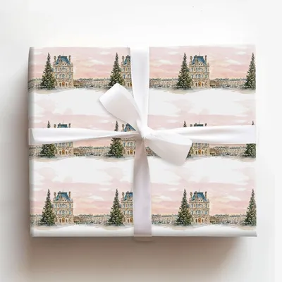 Christmas at the Palace - Gift Wrap for Christmas, Holidays Wrapping Paper, Christmas Wrapping Paper