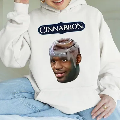 Lebron James Cinnabron Meme Unisex Hoodie Funny Basketball Hoodie King James Graphic Hoodie