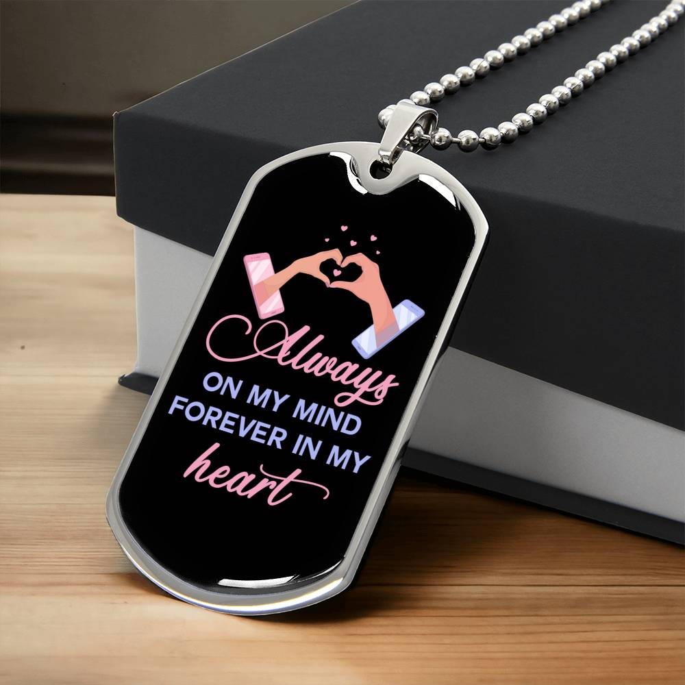 Patent-Pending Jewelrydog Tag Necklace For Love Who Is Always On Mind - Army Tag Necklace, Dog Tag