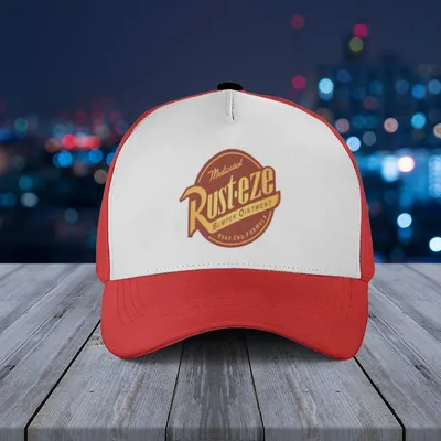 Rusteze White Red Baseball Cap - Movie Inspired Car Racing Fan Gift Baseball Cap