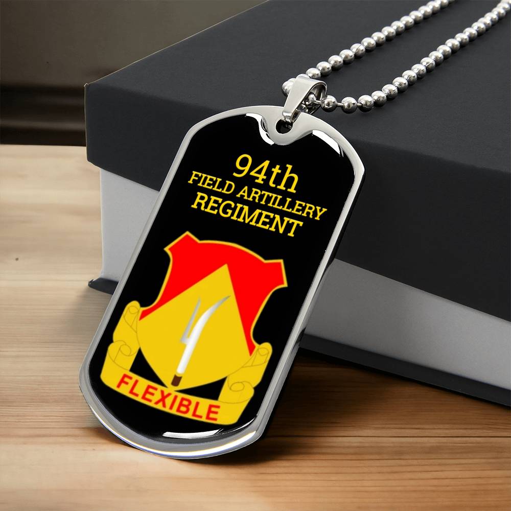 Awesome Dog Tag For 94Th Fa Regiment - Army Tag Necklace, Dog Tag