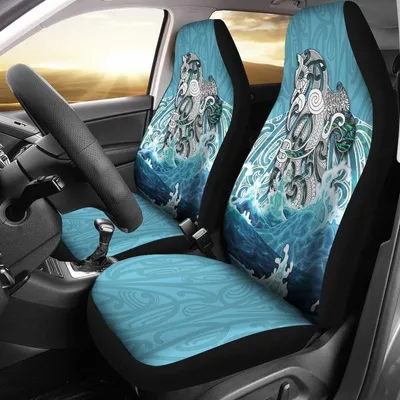 Maori Manaia The Blue Sea Car Seat Cover