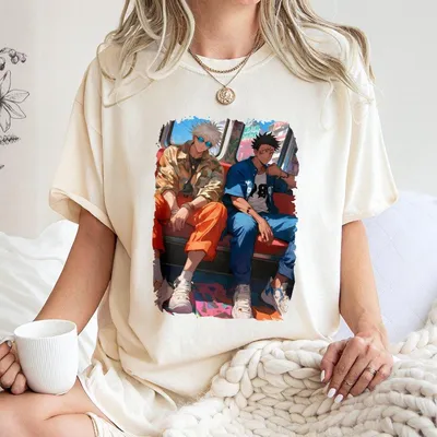 Ryomen Sukuna And Gojo Jjk T-Shirt T-Shirt Jjk Character T-Shirt T-Shirt Anime Unisex T-Shirt Unisex T-Shirt