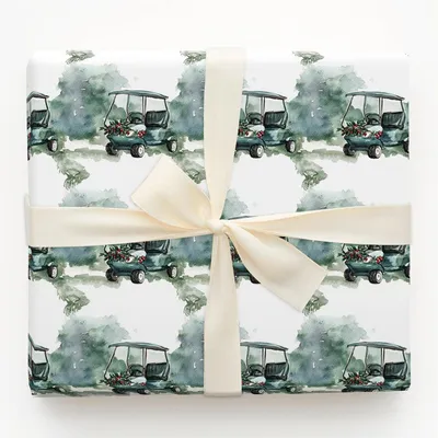Fairway Jingle - Gift Wrap for Christmas, Holidays Wrapping Paper, Christmas Wrapping Paper