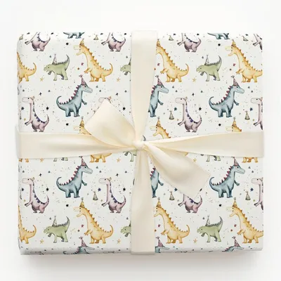 Victor Raptor - Gift Wrap for Christmas, Holidays Wrapping Paper, Christmas Wrapping Paper
