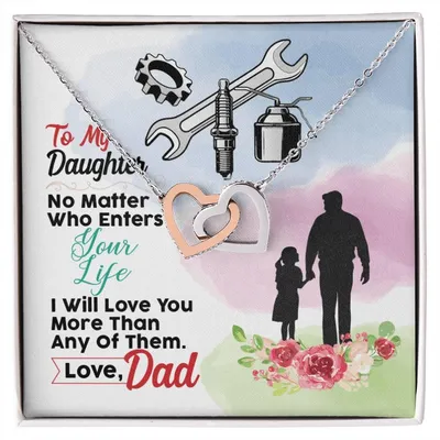 Mechanic'S Daughter - Interlocking Heart Necklace Interlocking Hearts Necklace