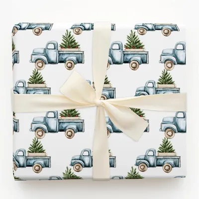 Family Outing - Gift Wrap for Christmas, Holidays Wrapping Paper, Christmas Wrapping Paper