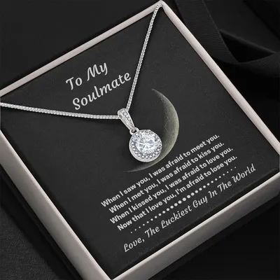 Gift For Soulmate I Love You I'm Afraid To Lose You Eternal Hope Necklace