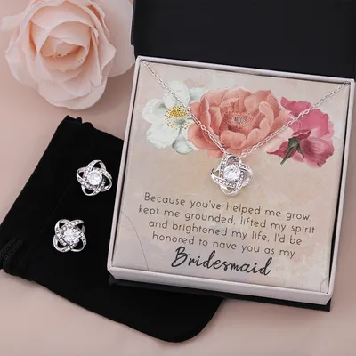 Bridesmaid Gift Necklace Personalized Flower Girl Gift For Bridesmaid Gift for Bridesmaid