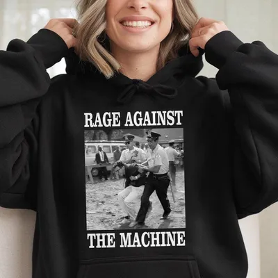 Bernie Sanders Hoodie, Fight Oligarchy Tour Hoodie, Political Activism Hoodie,1963 Arrest Photo, Rage Against The Machine, Resistance Hoodie, Anti Trump