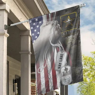 United States Army Veteran Flag Soldier Military Us Army, House Flag Decoration Vertical House Flag
