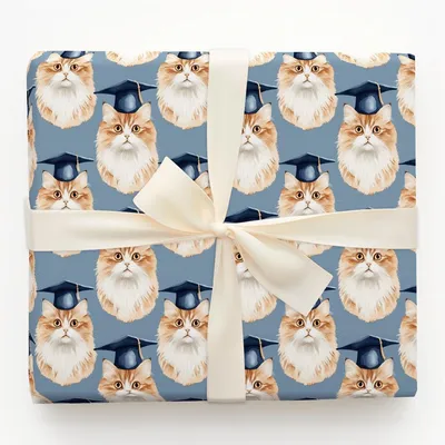 Feline Bright - Gift Wrap for Christmas, Holidays Wrapping Paper, Christmas Wrapping Paper