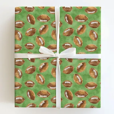 First Down Charms - Gift Wrap for Christmas, Holidays Wrapping Paper, Christmas Wrapping Paper