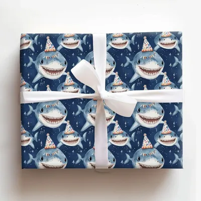 Fintastic Year Ahead - Gift Wrap for Christmas, Holidays Wrapping Paper, Christmas Wrapping Paper