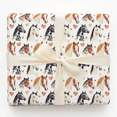 American Paint Valentine - Gift Wrap for Christmas, Holidays Wrapping Paper, Christmas Wrapping Paper