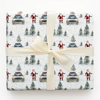 Ho-Hold It Right There - Gift Wrap for Christmas, Holidays Wrapping Paper, Christmas Wrapping Paper