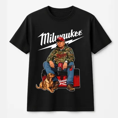 Milwaukeee Trump Camo T-Shirt, Cotton Unisex T-Shirt, Trending T-Shirt For Men And Women, Soft Cotton, Gift For Him Or Her Graphic T-Shirt
