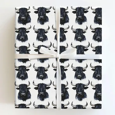 Coal Stampede - Gift Wrap for Christmas, Holidays Wrapping Paper, Christmas Wrapping Paper