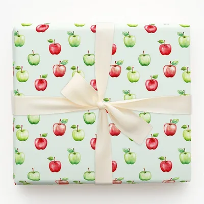 Falling for Apples - Gift Wrap for Christmas, Holidays Wrapping Paper, Christmas Wrapping Paper
