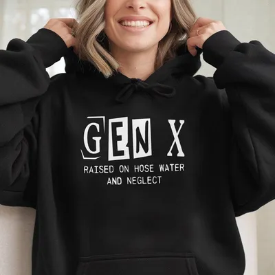 Gen X Raised On Hose Water And Neglect Vintage Hoodie Generation X Hoodie Hoodie 80s Hoodie Gift For Gen X Hoodie Hoodie