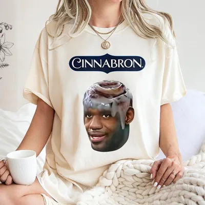 Lebron James Cinnabron Meme Unisex T-Shirt Funny Basketball T-Shirt King James Graphic T-Shirt